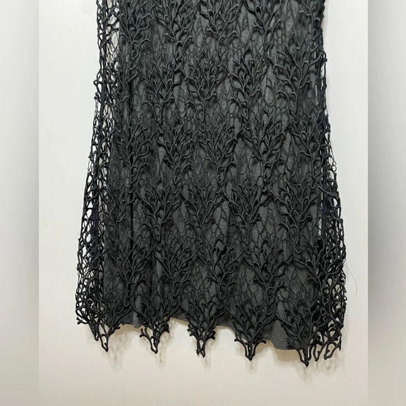 HD in Paris for Anthropologie - Crochet Overlay Dress coral pattern US4 - unique - Picture 2 of 8